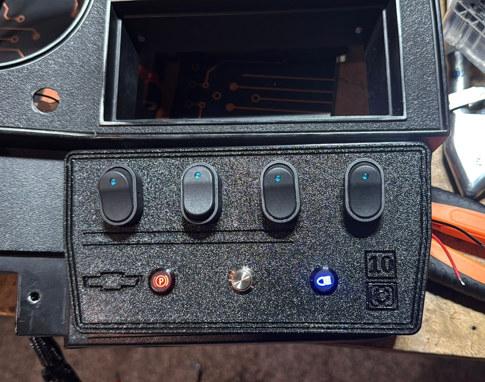 1981–87 Square Body Lower Auxiliary / Radio-Delete Panel — Fully Assembled